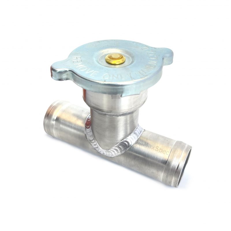 MAXSPEC Aluminium Coolant Filler Neck Tee for Reliant Scimitar SS1 Sabre 1800Ti